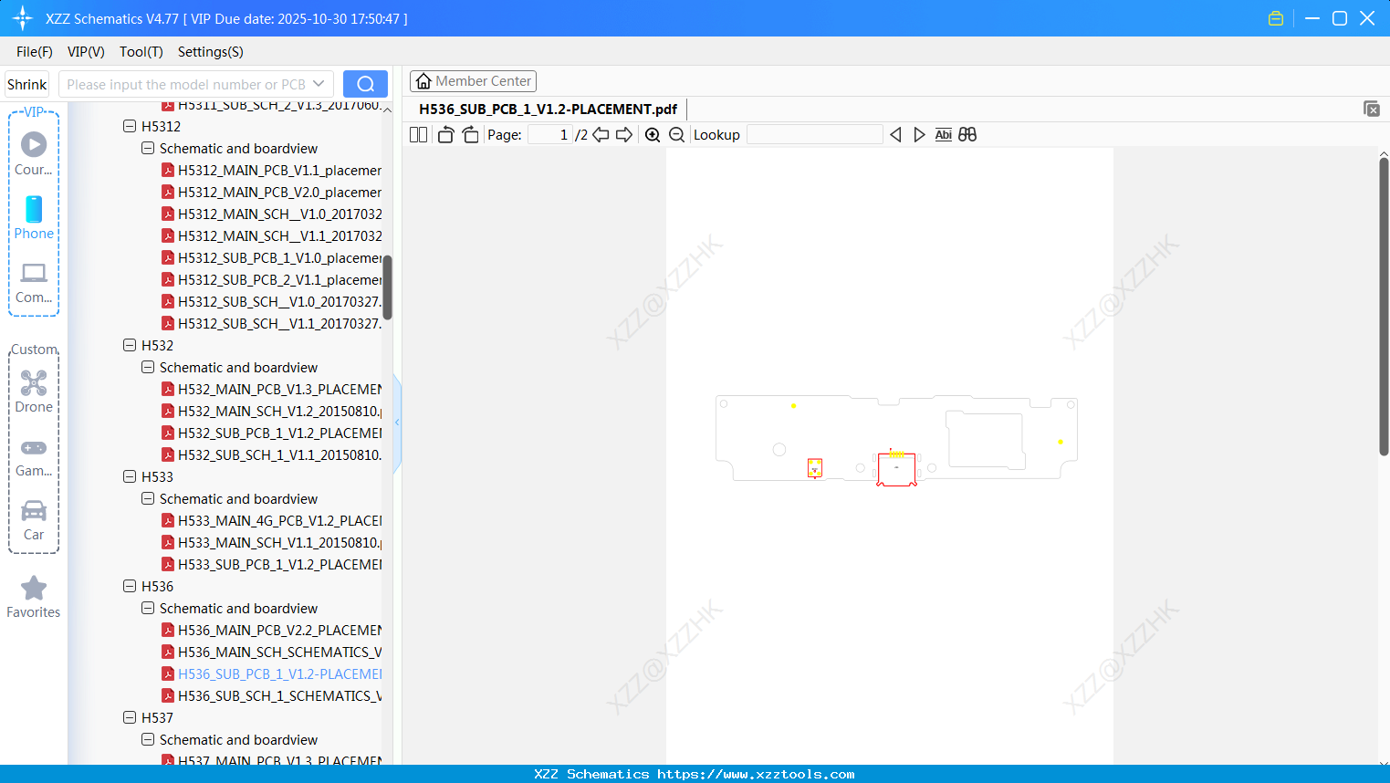 Infinix H536_SUB_PCB_1_V1.2-PLACEMENT